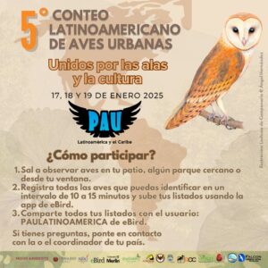 5to Conteo Latinoamericano de Aves Urbanas